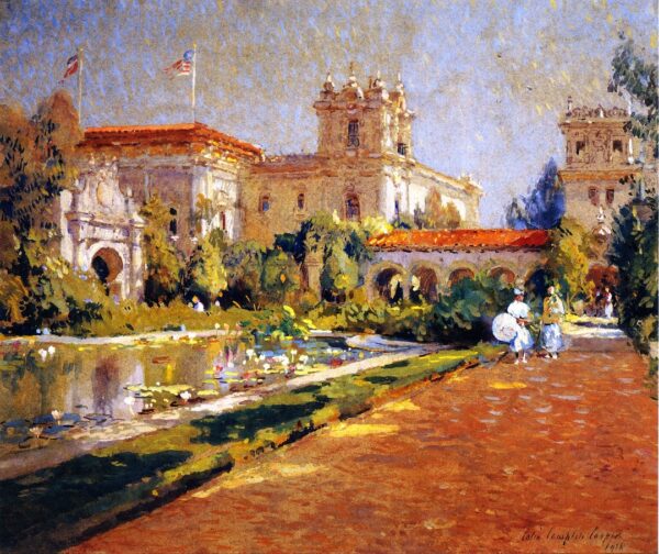 Poll and Canadian Building by Colin Campbell Cooper