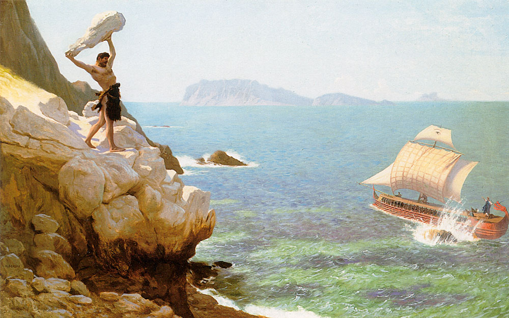 The Odyssey in Paintings: Troy, the Trojan Horse and the Cyclops
