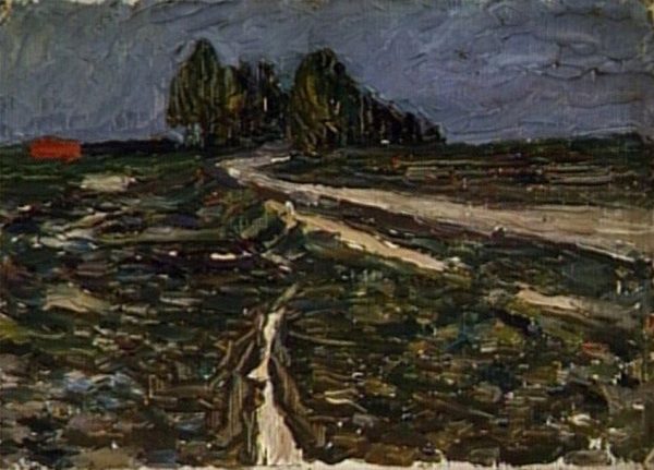 Poplars by Wassily Kandinsky