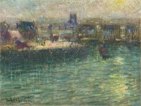 Port at Dieppe II by Gustave Loiseau