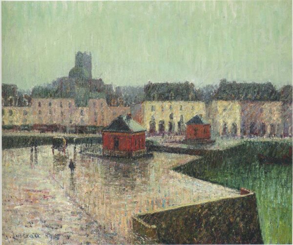 Port at Dieppe III by Gustave Loiseau