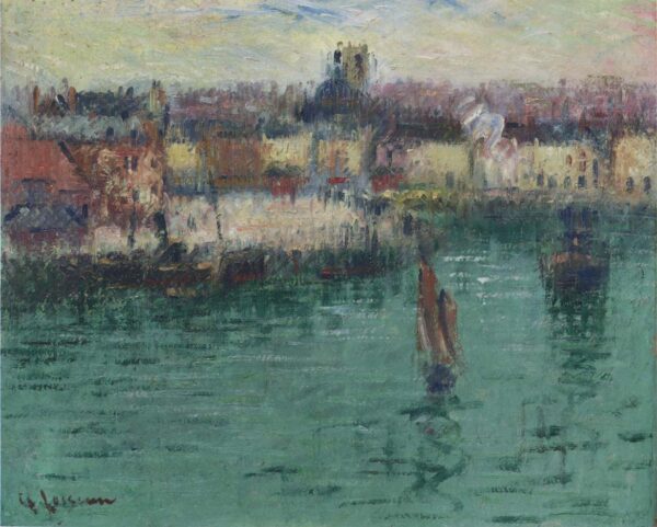 Port at Dieppe IV by Gustave Loiseau