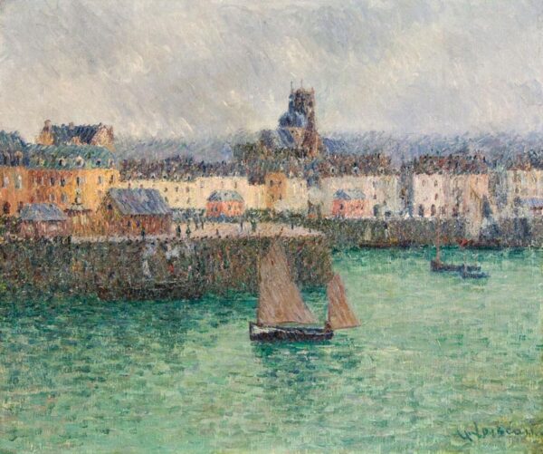 Port of Dieppe II by Gustave Loiseau