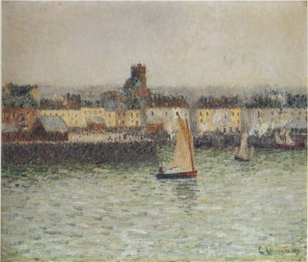 Port of Dieppe III by Gustave Loiseau
