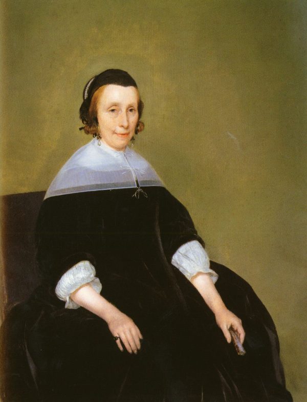 Portrait Of A Lady b by Gerard ter Borch