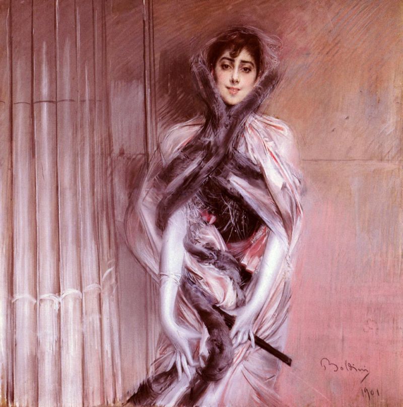 Portrait Of Emiliana Concha De Ossa by Giovanni Boldini