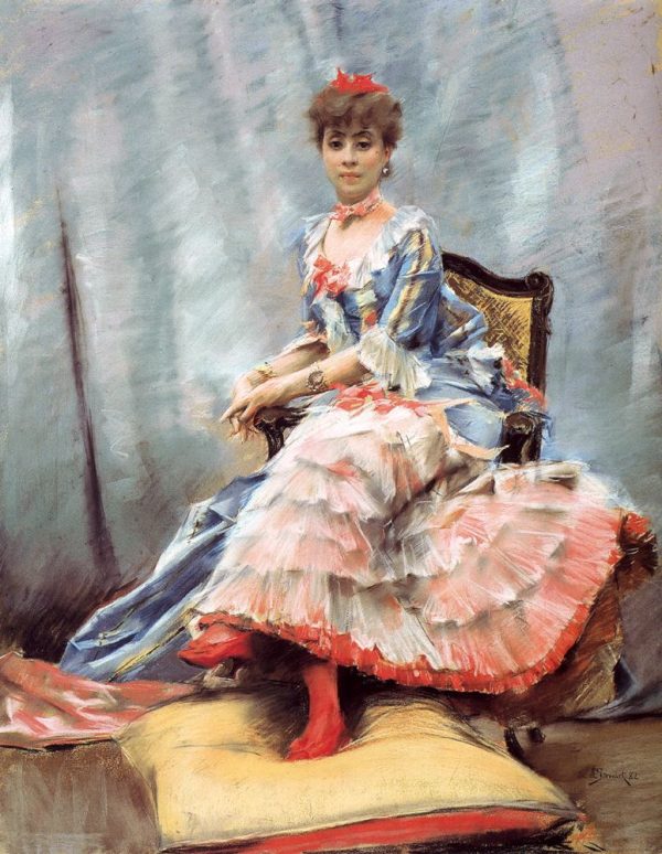 Portrait Of Laure Hayman by Julius LeBlanc Stewart
