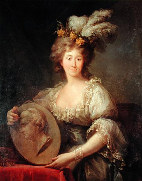 Portrait of Anne Biron by Marcello Bacciarelli - hand-painted oil reproduction