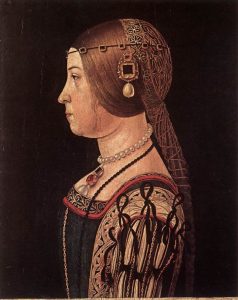 Portrait of Barbara Pallavicino by Alessandro Araldi - hand-painted oil reproduction