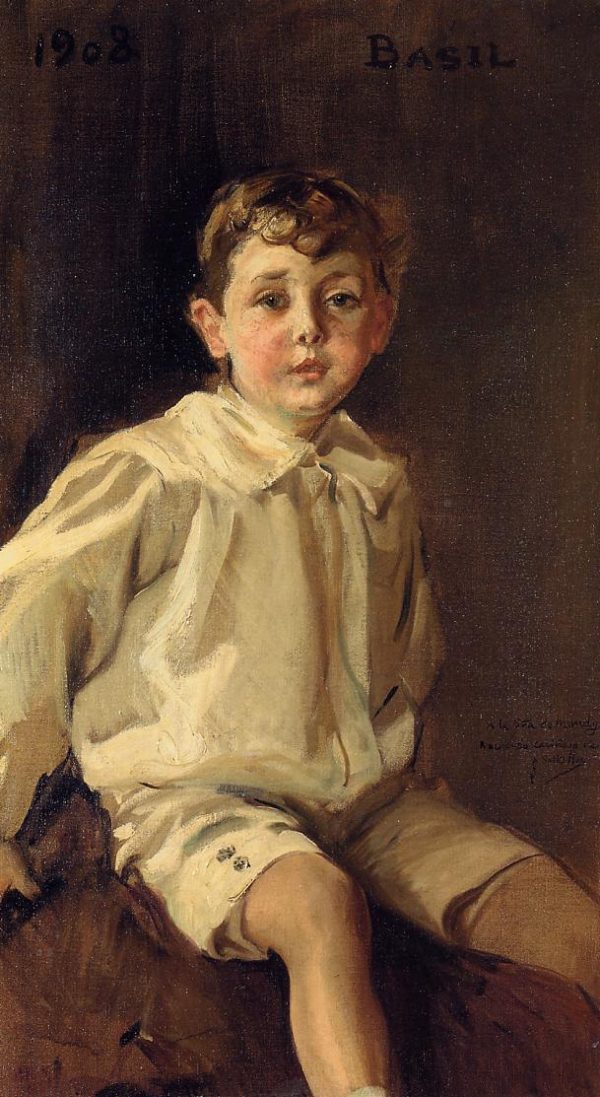 Portrait of Basel Mundy by Joaquin Sorolla y Bastida