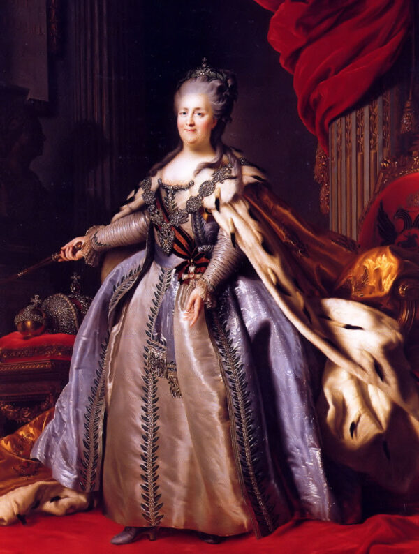 Portrait of Catherine II of Russia by Fyodor Rokotov