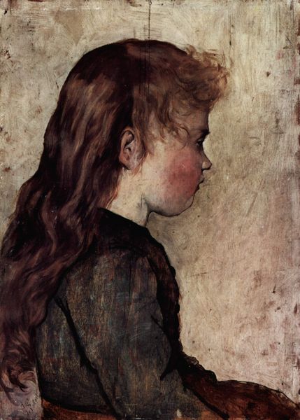 Portrait of Farmer Girl in Profile by Giovanni Fattori