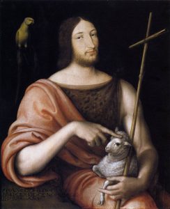 Portrait of Francois I as St John the Baptist by Jean Clouet - hand-painted oil reproduction