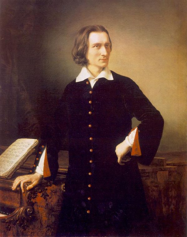 Portrait of Franz Liszt by Miklos Barabas