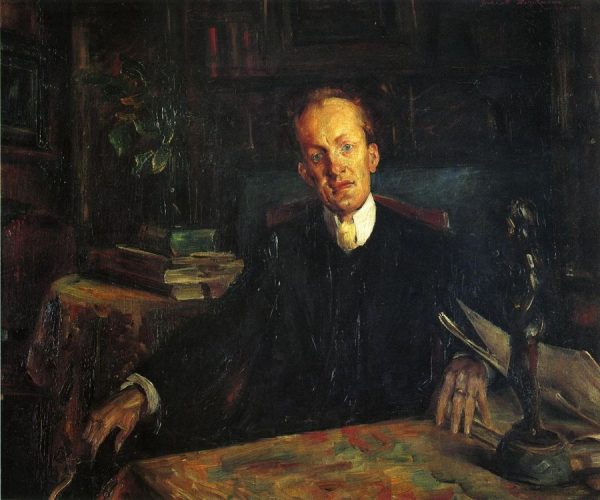 Portrait of Gerhart Hauptmann by Lovis Corinth