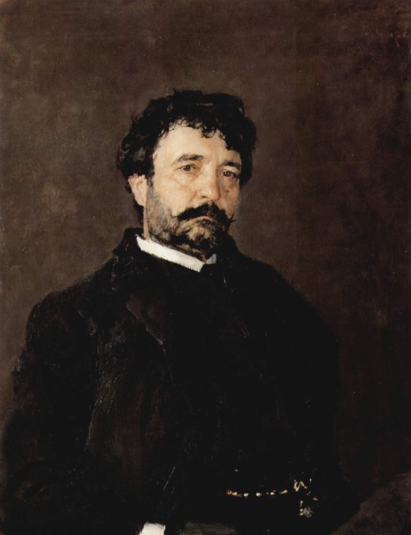 Portrait of Italian Singer Angelo Masini by Valentin Alexandrovich Serov