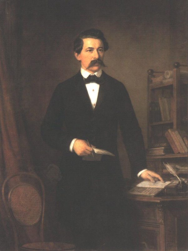 Portrait of Janos Arany by Miklos Barabas