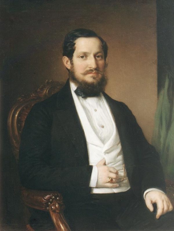 Portrait of Janos Matta by Miklos Barabas