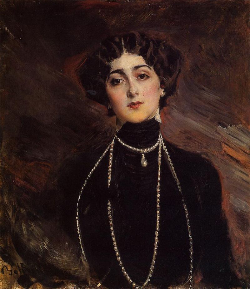 Portrait of Lina Cavalieri by Giovanni Boldini