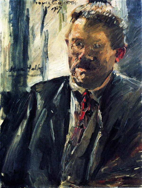 Portrait of Max Halbe by Lovis Corinth