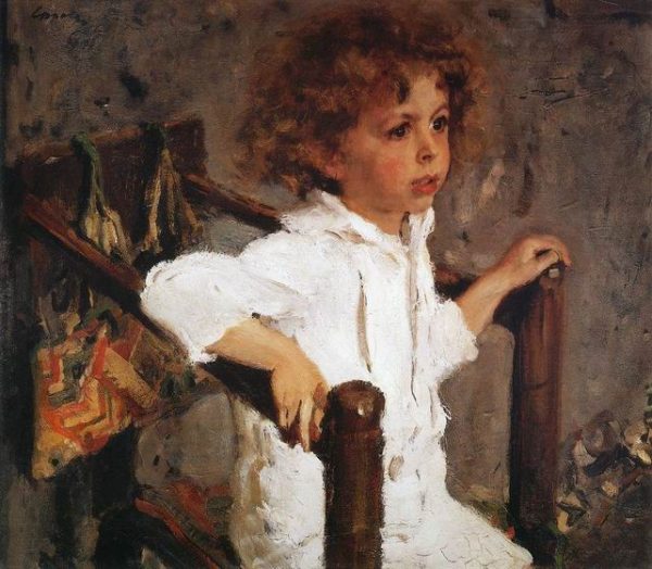 Portrait of Mika Morozov by Valentin Alexandrovich Serov