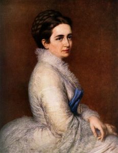 Portrait of Mrs. Istvan Bitto by Miklos Barabas - hand-painted oil reproduction
