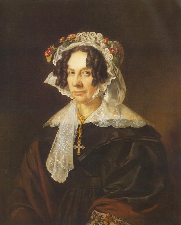 Portrait of Ms. Konkoly by Miklos Barabas