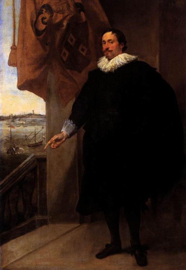 Portrait of Nicolaes van der Borght by Anthony van Dyck