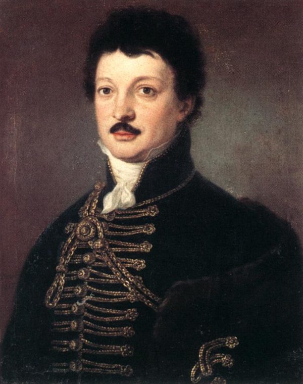 Portrait of Poet Daniel Berzsenyi 1817 by Janos Donat