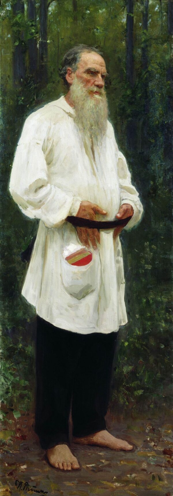 Portrait of Tolstoy in Peasant Dress