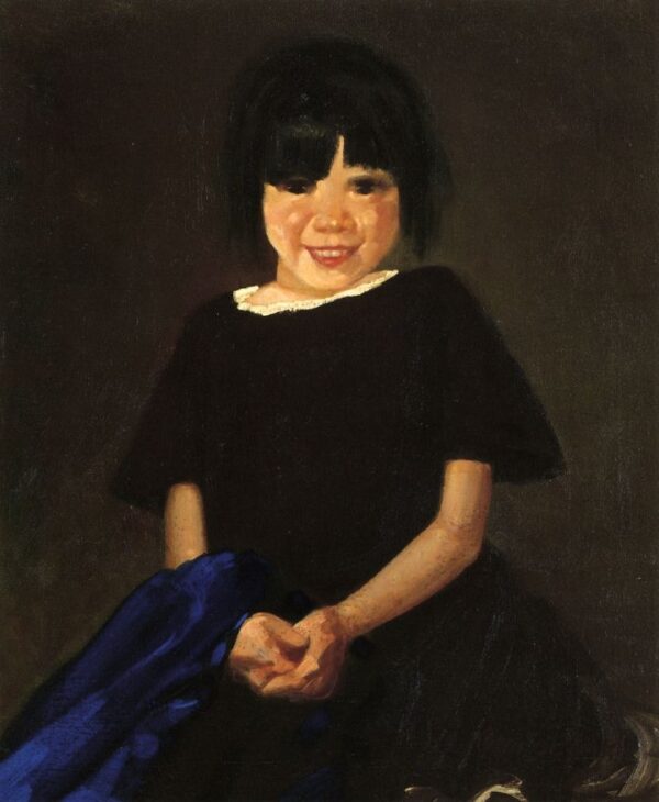 Portrait of a Girl in Black by George Luks
