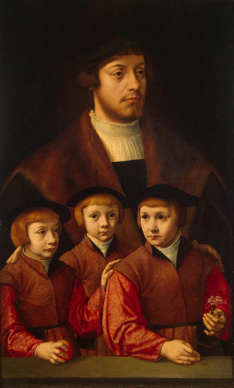 Portrait of a Man with Three Sons