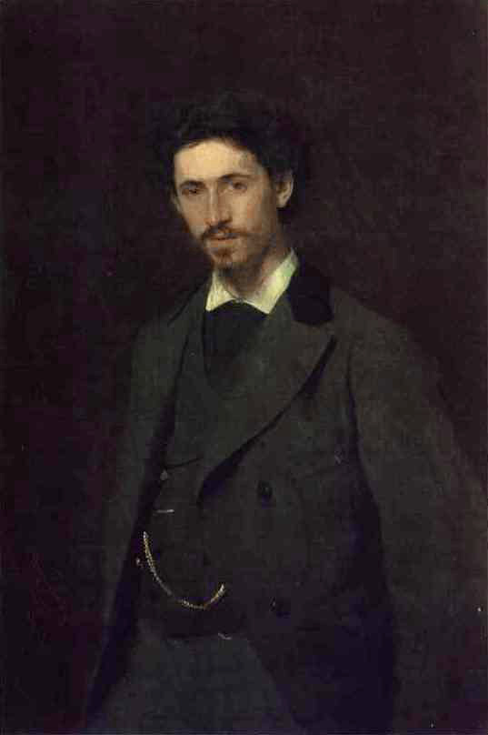 Portrait of the Artist Ilya Repin by Ivan Nikolaevich Kramskoy