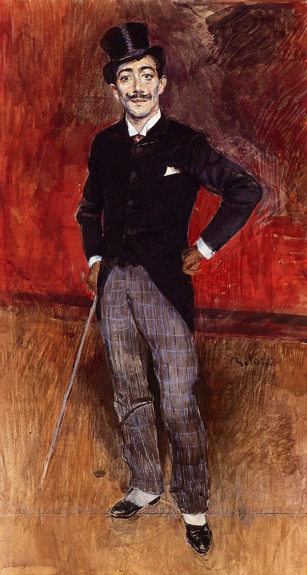 Portrait of the Comte de Rasty by Giovanni Boldini