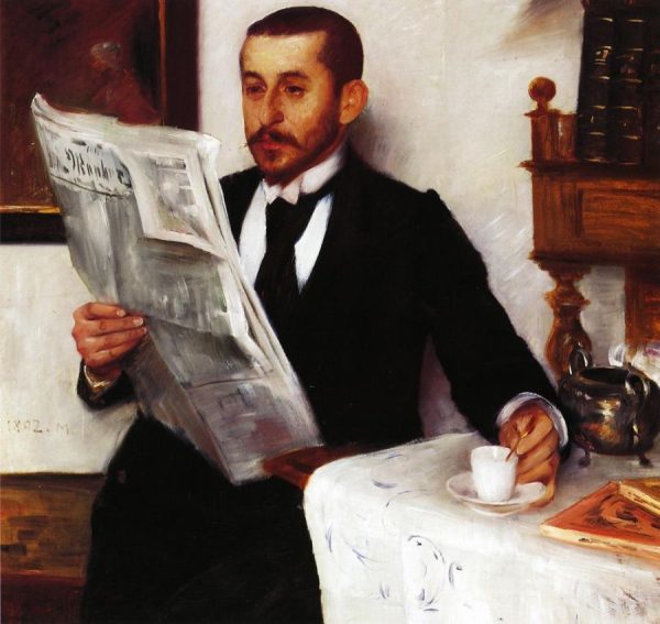 Portrait of the Painter Benno Becker by Lovis Corinth
