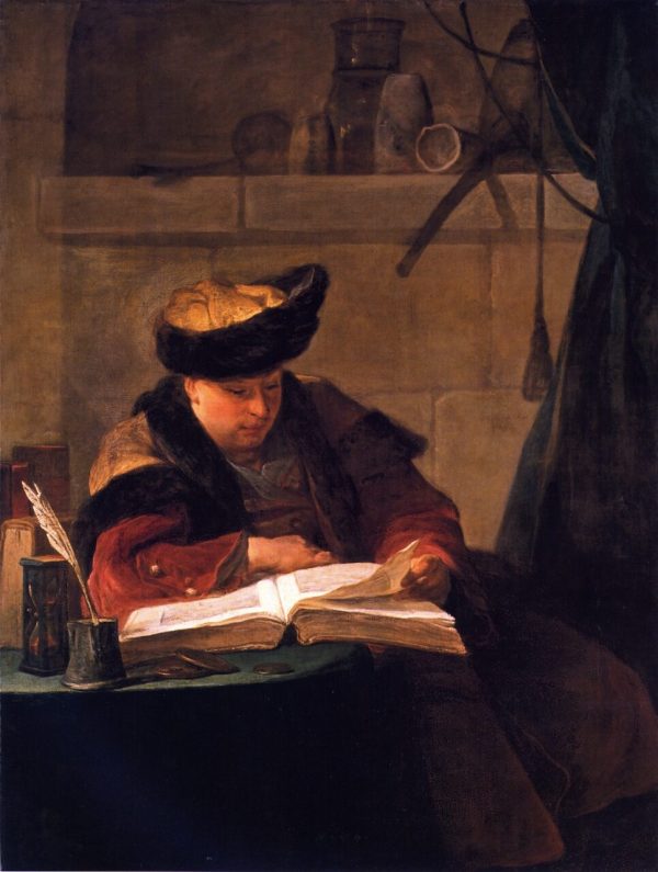 Portrait of the Painter Joseph Aved by Jean-Baptiste-Simeon Chardin
