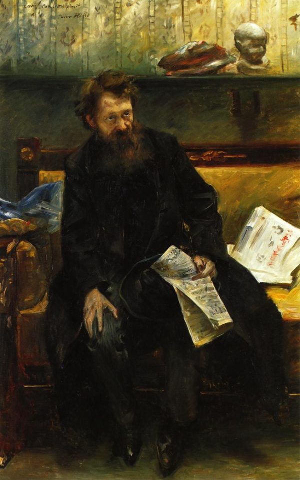 Portrait of the Poet Peter Hille by Lovis Corinth