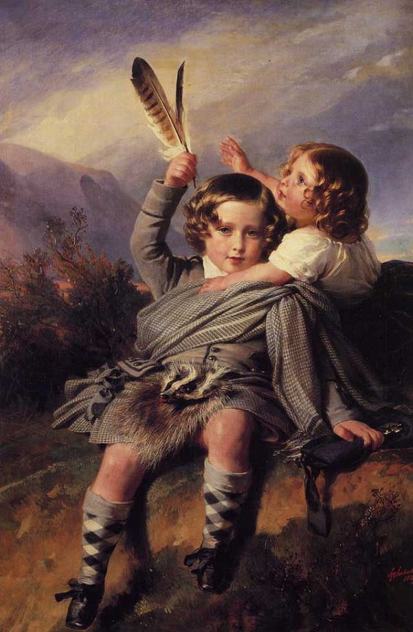 Prince Alfred and Princess Helena by Franz Xavier Winterhalter