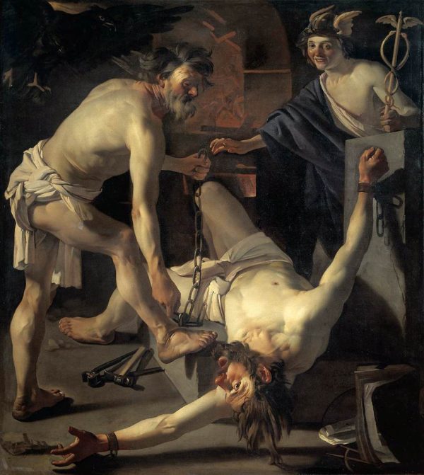 Prometheus Being Chained by Dirck Van Baburen