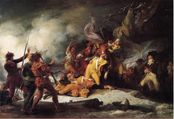 Death of General Montgomery in the Attack on Quebec by John Trumbull