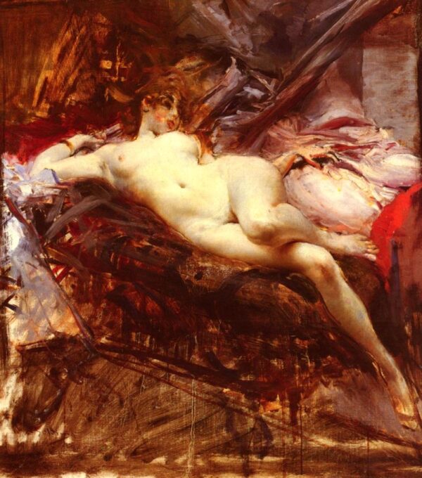 Reclining Nude by Giovanni Boldini