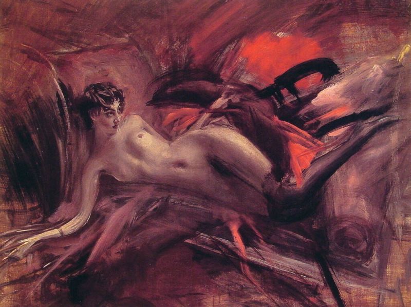 Reclining Nude v by Giovanni Boldini