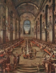 The Observant Friars in the Refectory by Alessandro Magnasco - hand-painted oil reproduction