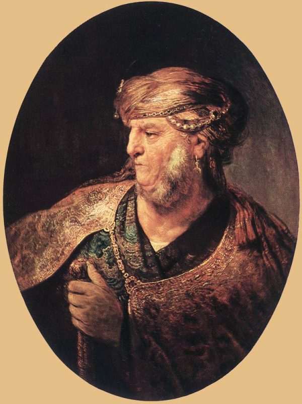 Portrait of a Man in Oriental Garment by Rembrandt