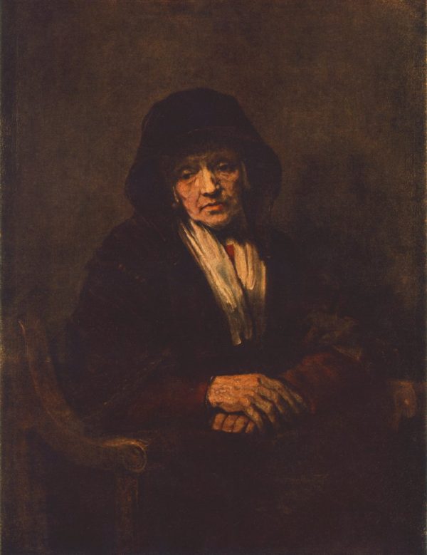 Portrait of an old Woman 1654 by Rembrandt