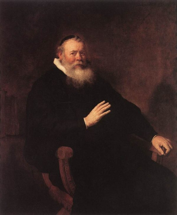 Portrait of Eleazer Swalmius 1637 by Rembrandt