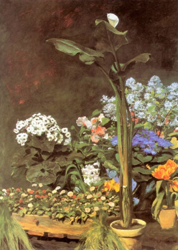 Arum and Conservatory Plants by Pierre Auguste Renoir