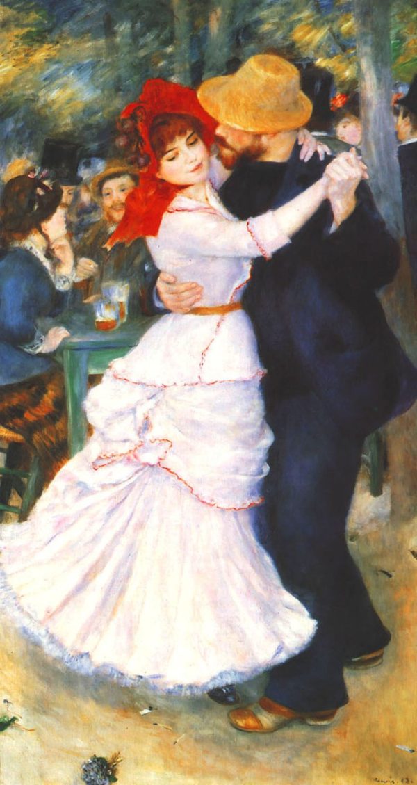 Dance at Bougival by Pierre Auguste Renoir