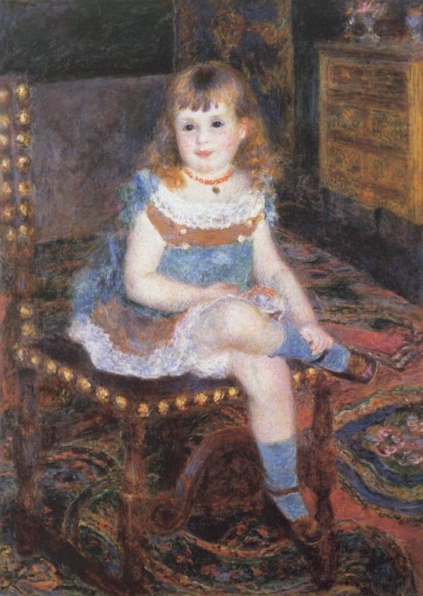 Georgette Charpentier Seated by Pierre Auguste Renoir