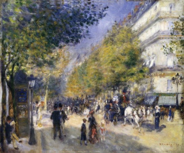 Les Grands Boulevards by Pierre Auguste Renoir
